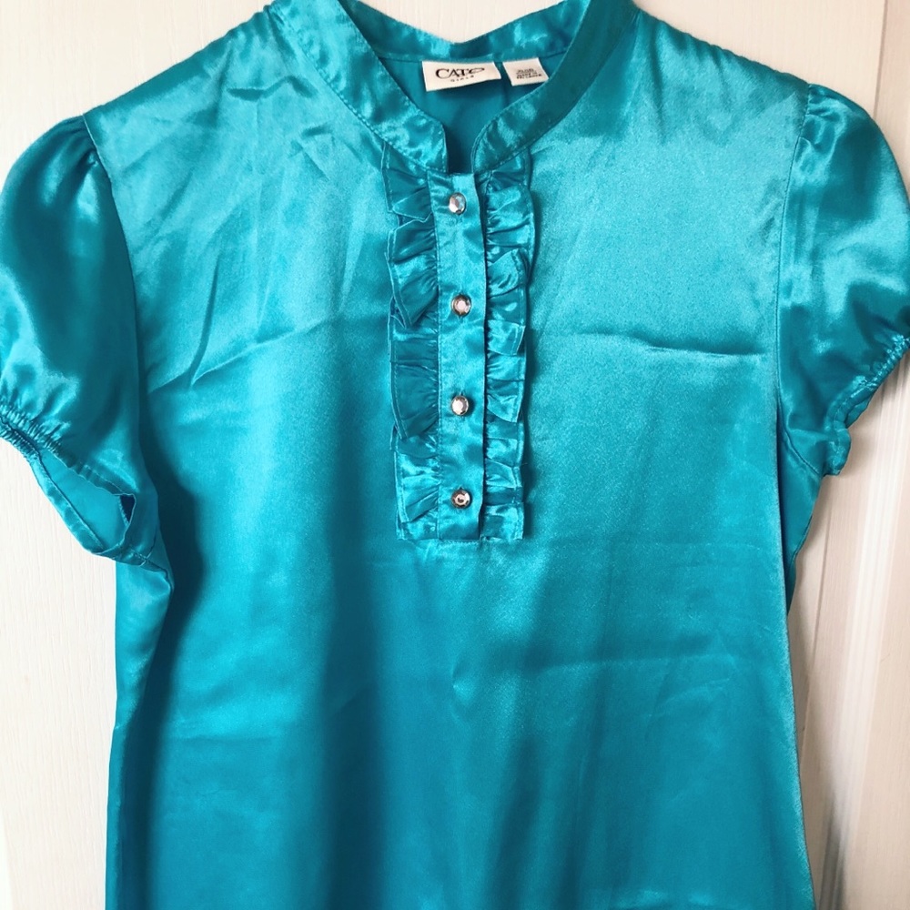 Blue Fancy/Casual Blouse